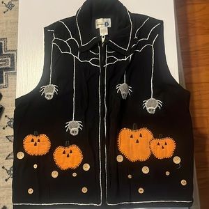 Vintage 90s corduroy Halloween vest size large